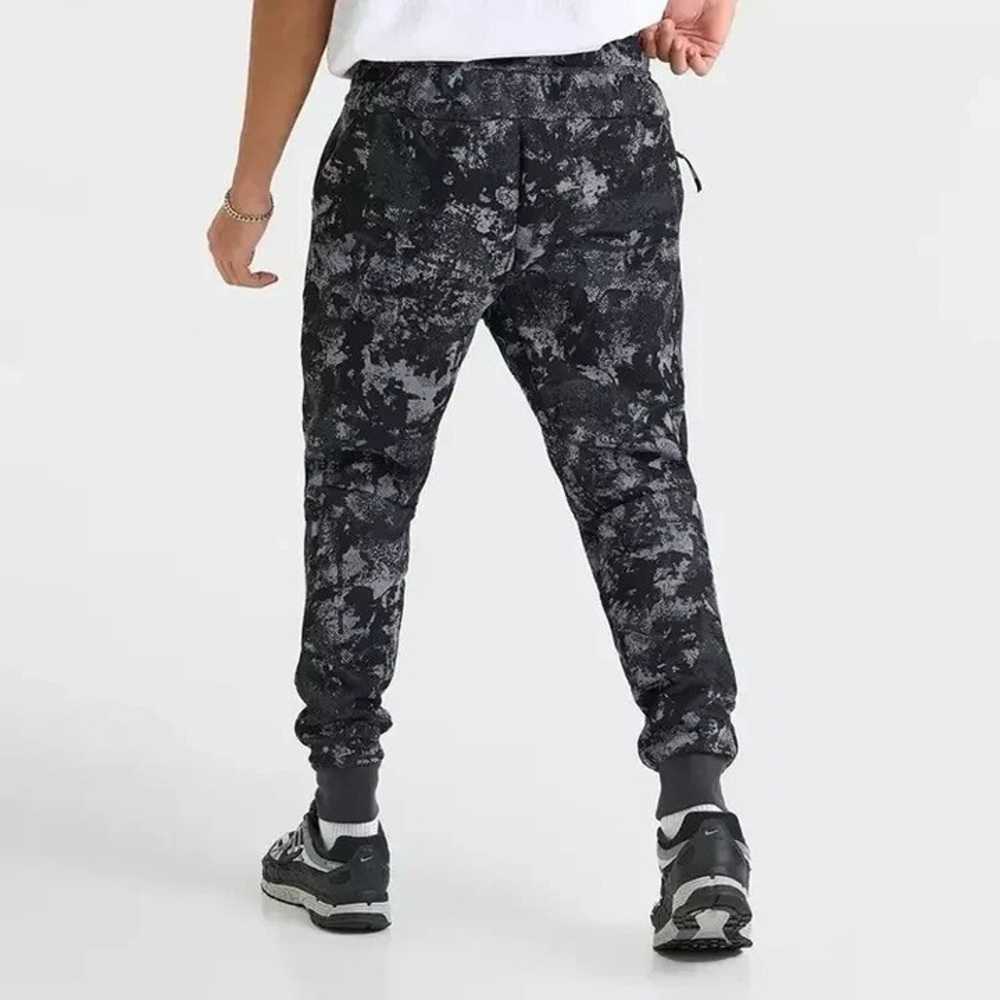 Nike Men’s Black and Gray Patterned Joggers, Medium, NWOT - Picture 3 of 16